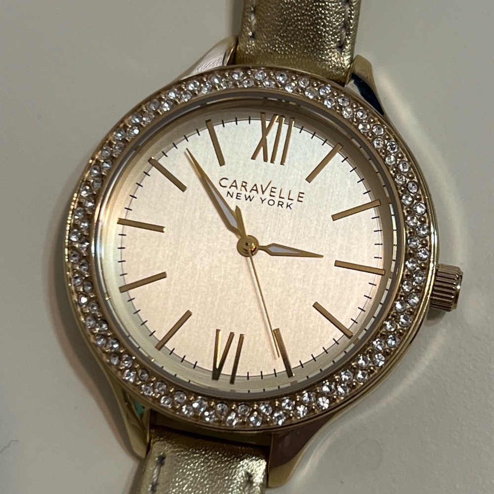 Caravelle New York Gold Watch
